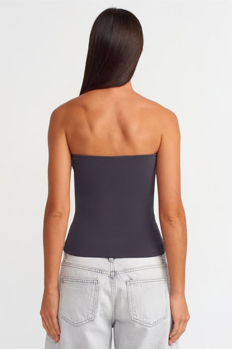 Strapless Bodycon Bandeau Blouse - Image 2