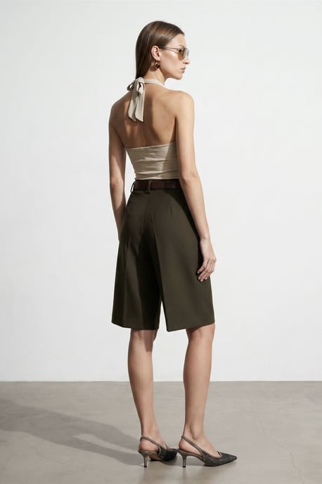Mouwloze Blouse met Col en Strik - Image 2
