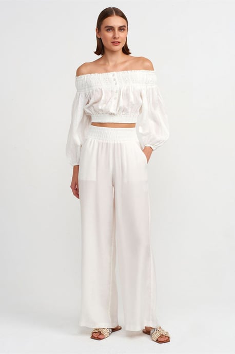 Off-shoulder Crop Blouse - Image 4