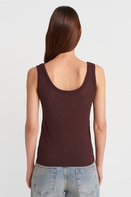 Getextureerde Geribbelde Mouwloze Blouse - Image 2