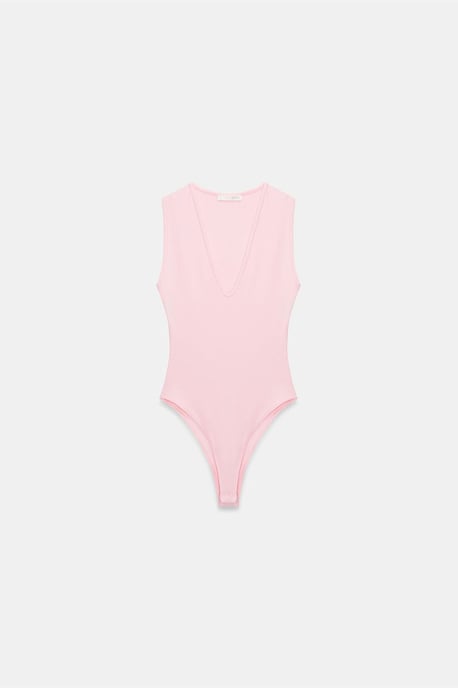 Mouwloze Slim-Fit U-Hals Bodysuit - Image 5