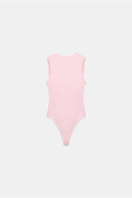 Mouwloze Slim-Fit U-Hals Bodysuit - Image 6
