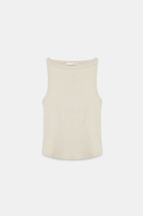 Randig bomullshalterneckblus - Image 5