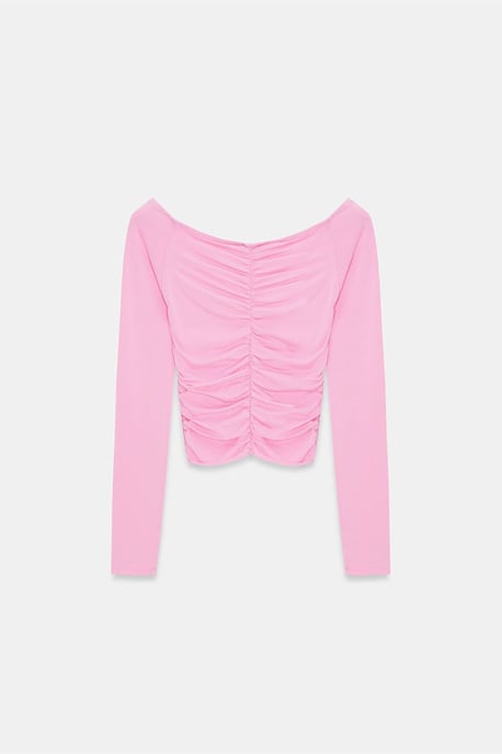 Off-Shoulder Crop Top Blouse - Image 5
