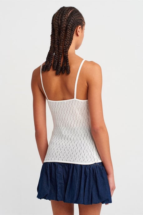 Gelaagde Crop Cami Blouse met Strikdetail - Image 2