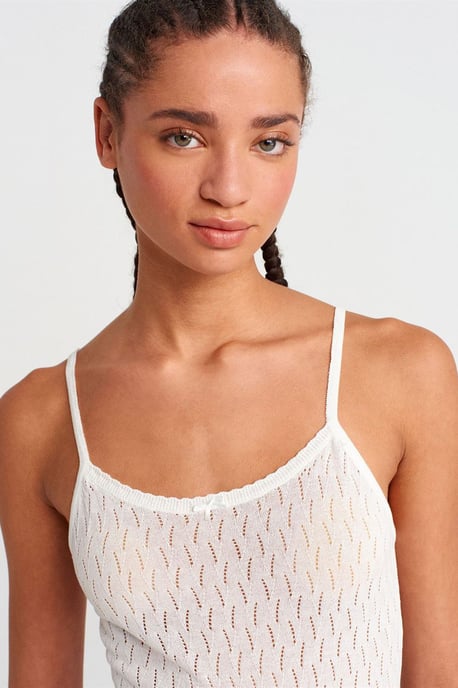 Gelaagde Crop Cami Blouse met Strikdetail - Image 3