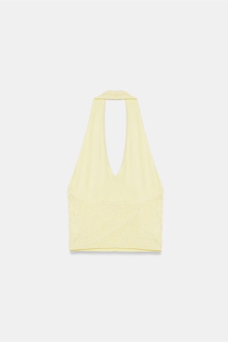 Dames Kant Halters Crop Blouse - Image 6