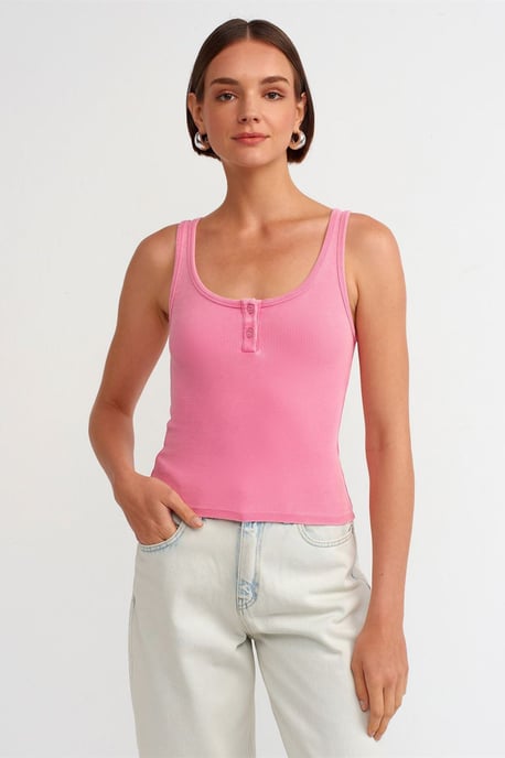 Ärmlös Slim-fit Jersey Blus - Image 2