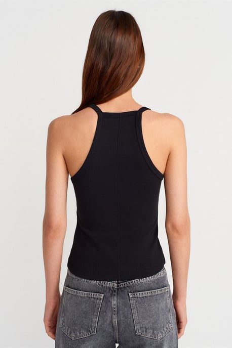 Slim Fit Ribbed Knit Cami Blouse - Image 2