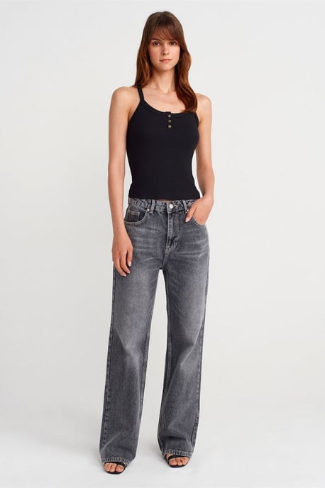 Slim Fit Ribbed Knit Cami Blouse - Image 4