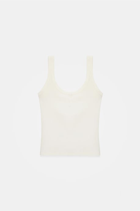 Ribbed Crop Cami Blouse - Image 5