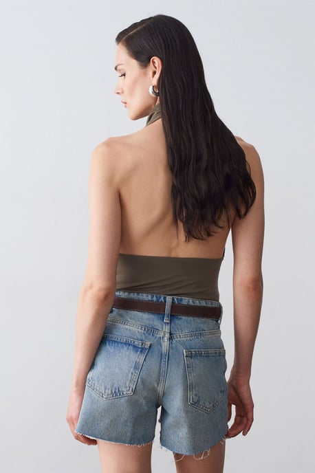 Aansluitende Mouwloze Blouse met Colharmonika - Image 2