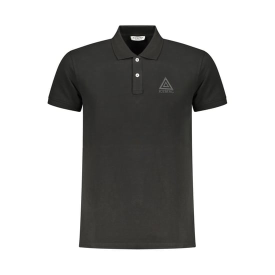 Iceberg Black Cotton Men Polo Shirt - Image 1