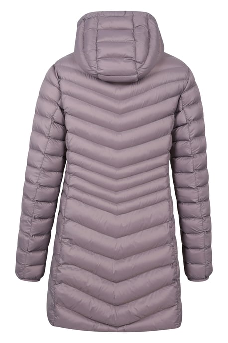 'Florence' Women's Long Padded Jacket Water Resistant Winter Coat Taupe - Image 4