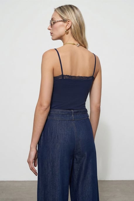 Slim Fit Mouwloze V-hals Camisole Blouse - Image 2