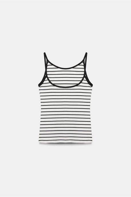 Randig ärmlös camiblus - Image 6
