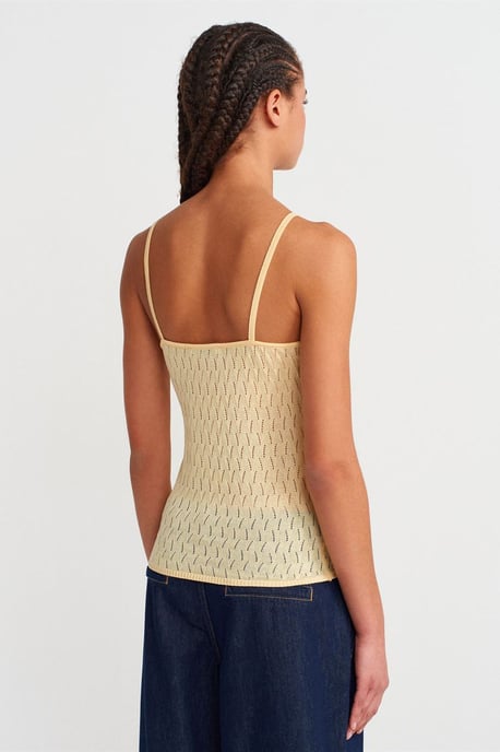 Gestructureerde Crop Cami Blouse met Strikdetail - Image 2