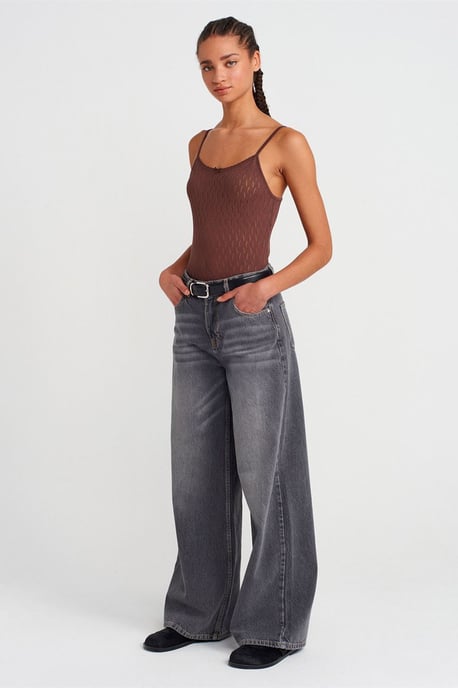 Textuur Crop Cami Blouse met Strikdetail - Image 4