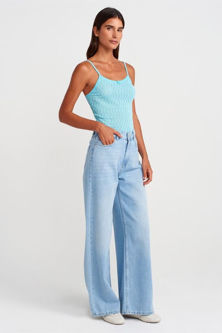 Gestreepte Crop Camisole Blouse met Strikdetail - Image 3