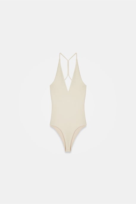 Slim Fit Cut-Out Halter Bodysuit - Image 5