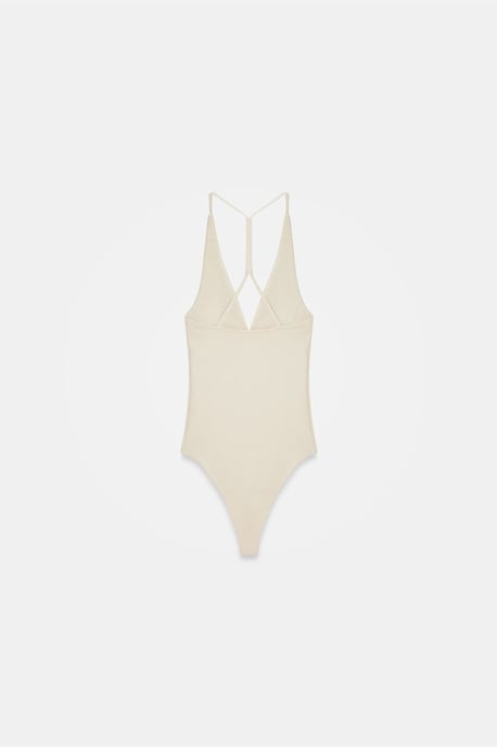 Slim Fit Cut-Out Halter Bodysuit - Image 6