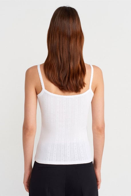 Slim Fit Ribbed Cotton Cami Top - Image 2