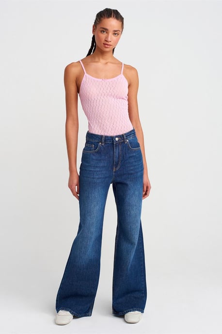 Getextureerde Crop Cami Blouse met Strikdetail - Image 4