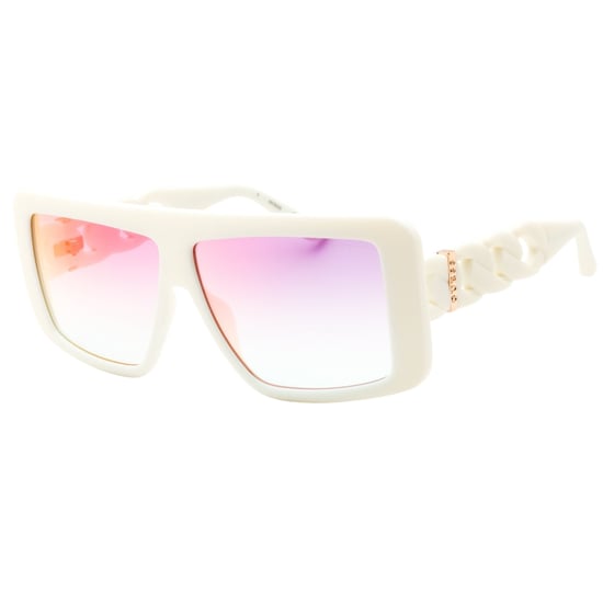 Guess Gradient Or Mirror Violet Lens White Sunglasses - Image 2
