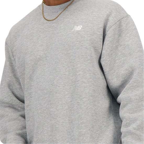 New Balance Mens Crew Neck Regular Sweatshirt (Grey) - Image 3
