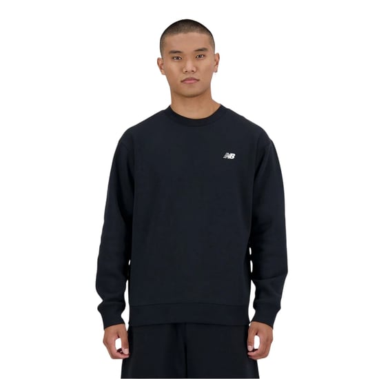 New Balance Mens Crew Neck Regular Sweatshirt (Black) - Image 1