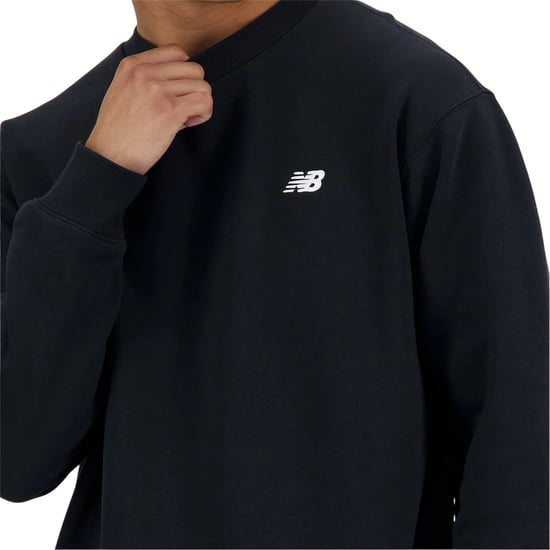 New Balance Mens Crew Neck Regular Sweatshirt (Black) - Image 3
