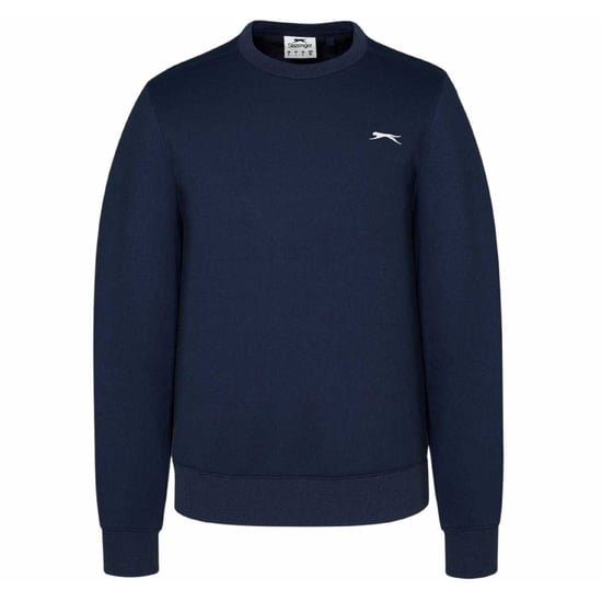 Slazenger Heren Fleece Sweatshirt met ronde hals (Marine) - Image 1