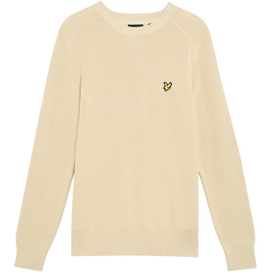 Lyle & Scott Mens Ribbed Raglan Jumper (Grey Taupe) - Image 1