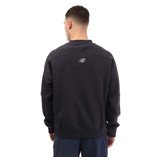 New Balance Heren French Terry Crew Neck Sweatshirt (Marine) - Image 2