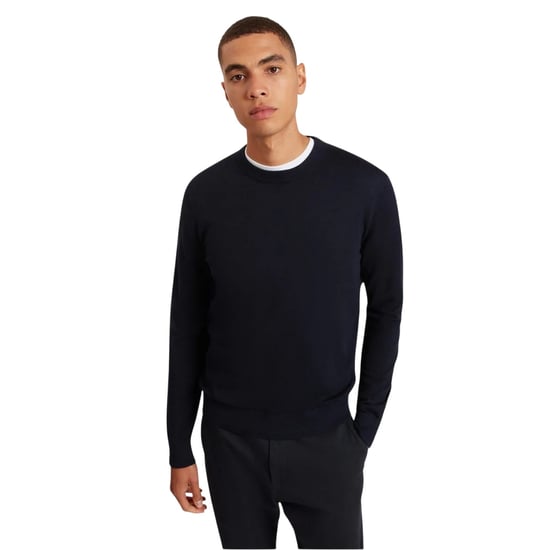 Ted Baker Mens Merino Wool Long-Sleeved Jumper (Navy) - Image 1