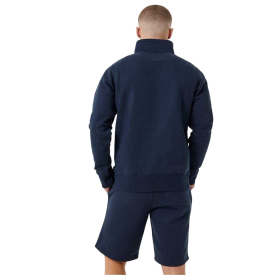Jack Wills Mens Barchester Quarter Zip Sweatshirt (Navy) - Image 2