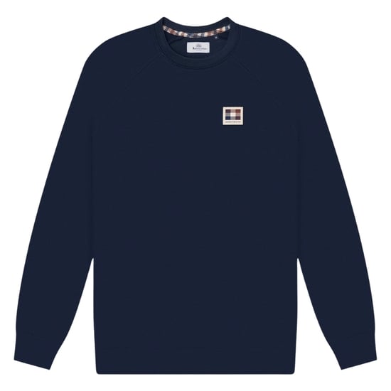 Aquascutum Active Patch Crewneck Navy Blue - Image 1