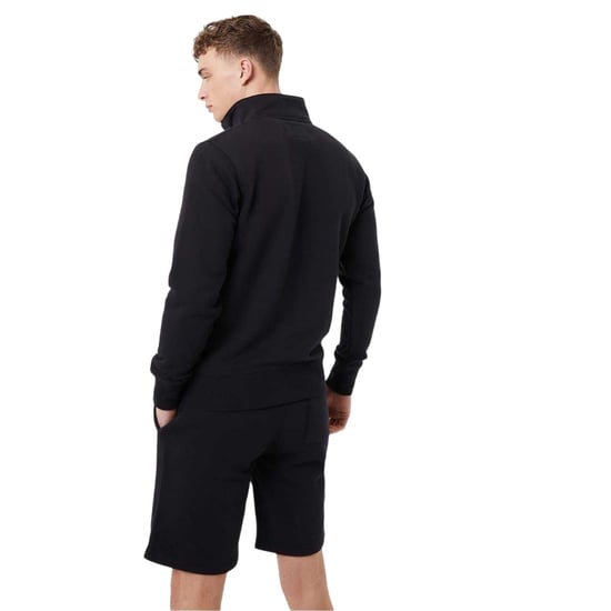 Jack Wills Mens Barchester Quarter Zip Sweatshirt (Black) - Image 2