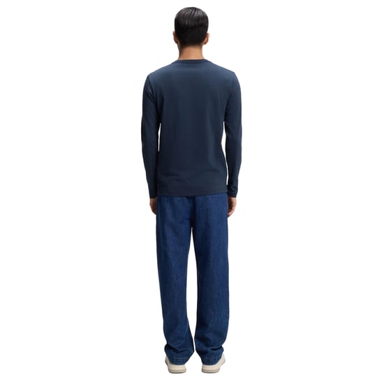 Boss Heren Logo Regular T-Shirt (Blauw) - Image 3