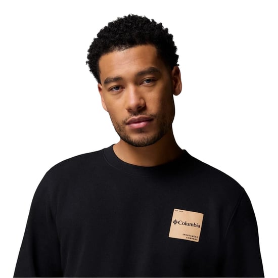 Columbia Mens Trek Crew Neck Sweatshirt (Black) - Image 4