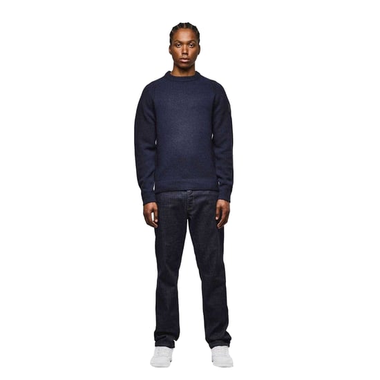 Weekend Offender Heren-sweater van wolmix uit Zagreb (Marine) - Image 4