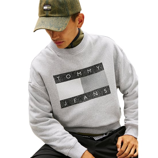 Tommy Jeans Heren Monochroom Sweatshirt (Grijze Heide) - Image 4