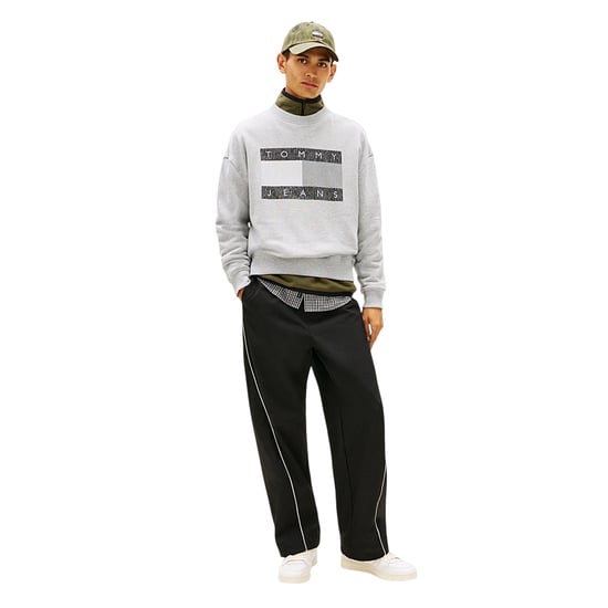 Tommy Jeans Heren Monochroom Sweatshirt (Grijze Heide) - Image 5