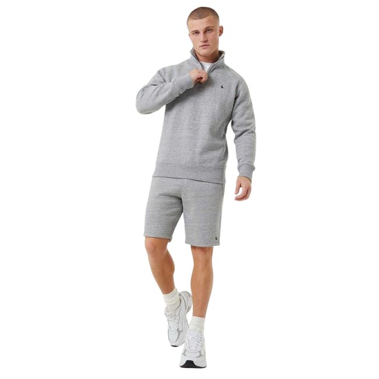 Jack Wills Heren Barchester Quarter Zip Sweatshirt (Grijs Marmer) - Image 3