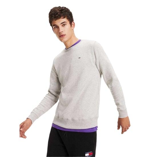 Tommy Jeans Heren fleece gevoerd sweatshirt (Grijze Heide) - Image 1