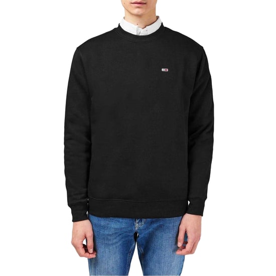 Tommy Jeans Heren fleece gevoerd sweatshirt (Zwart) - Image 1