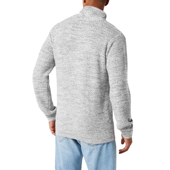 Firetrap Heren Marl Koehals Trui (Grijze Mergel) - Image 3