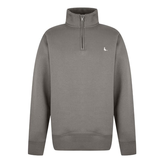 Jack Wills Mens Barchester Quarter Zip Sweatshirt (Slate) - Image 1