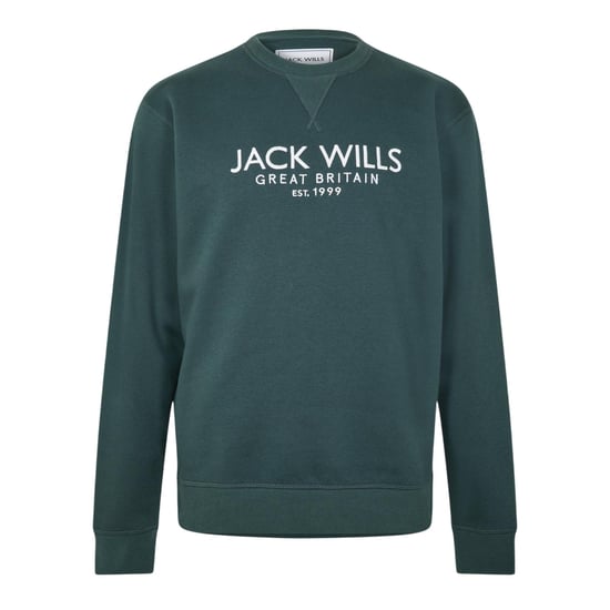 Jack Wills Heren Belvue Geborduurd Logo Sweatshirt (Pijnboom) - Image 2