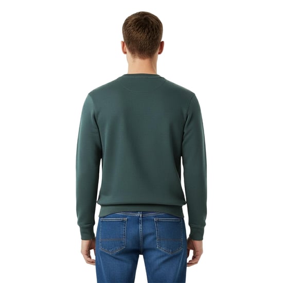 Jack Wills Heren Belvue Geborduurd Logo Sweatshirt (Pijnboom) - Image 4